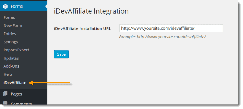 wordpress affiliate plugin for gravity forms and idevaffiliate