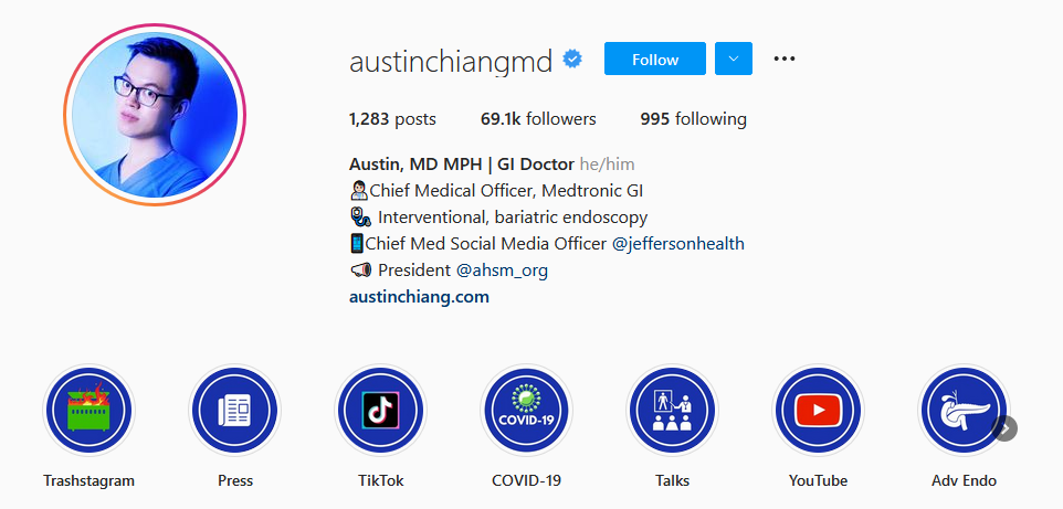 Healthcare influencer Austin Chiang